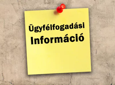 Főépítész ügyfélfogadása