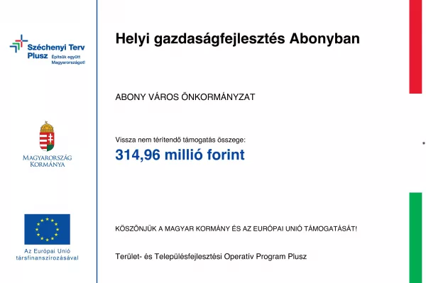 Helyi gazdaságfejlesztés Abonyban