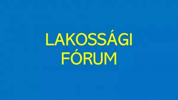 Lakossági fórum - Kovács László