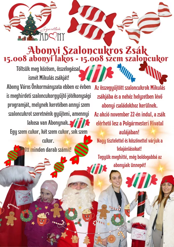 Szaloncukor jótékonysági gyűjtés