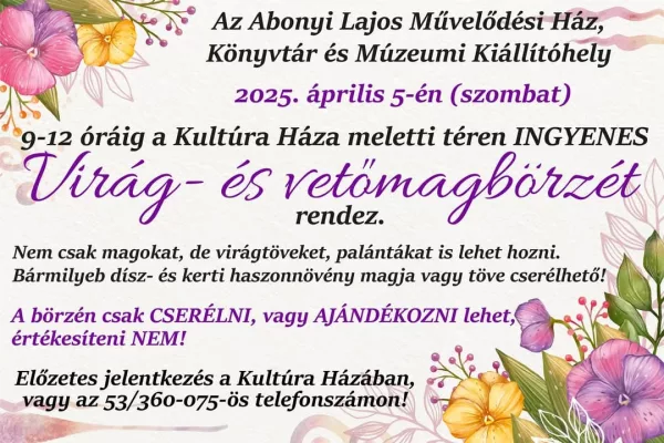 Virág- és vetőmag börze