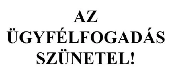 Július 1-jén szünetel az ügyfélfogadás