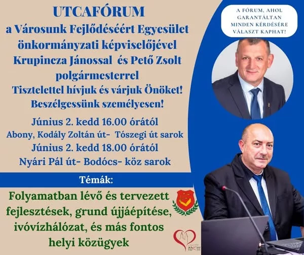Utcafórum Krupincza Jánossal