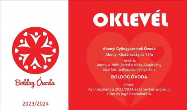 Boldogságóra program a Gyöngyszemek Óvodában