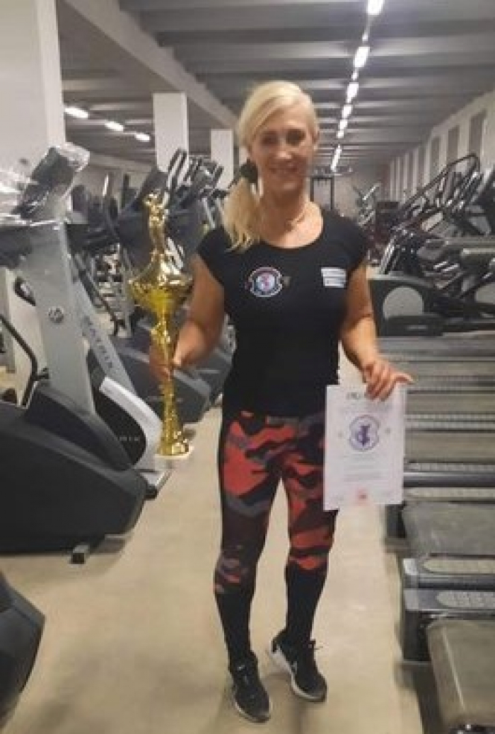 Bucsi Krisztina első helyet a Fitness Maratonon