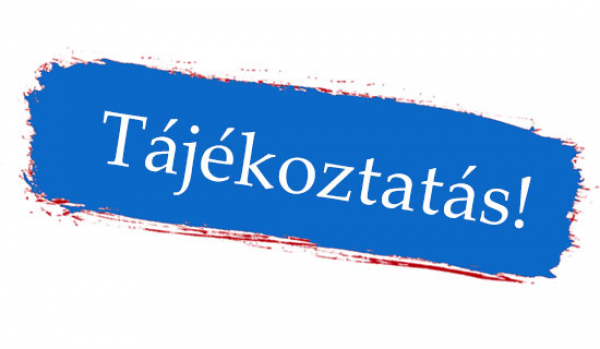 Nyitással kapcsolatos tájékoztató