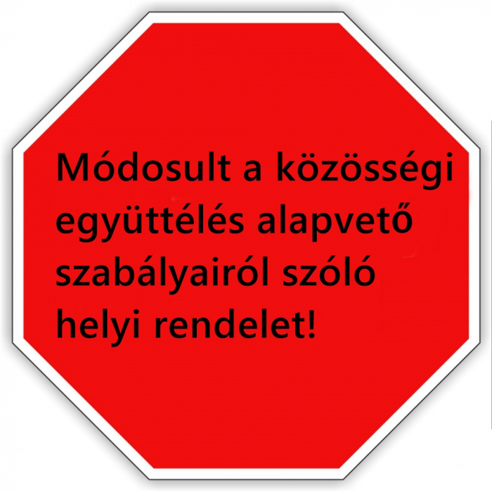 Módosul a helyi rendelet