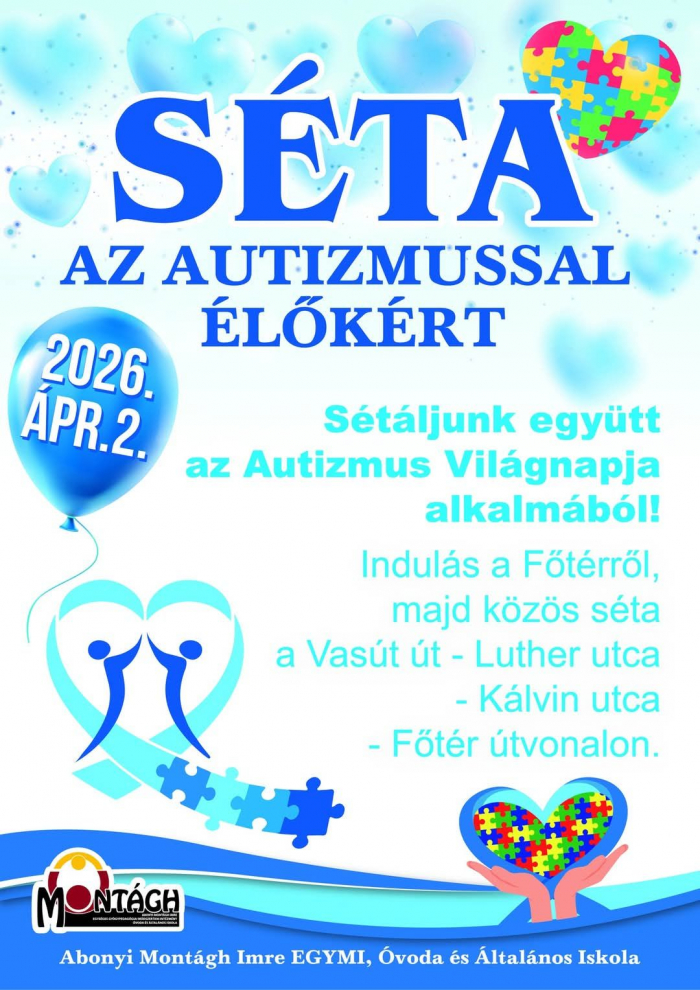 Séta az autizmussal élőkért