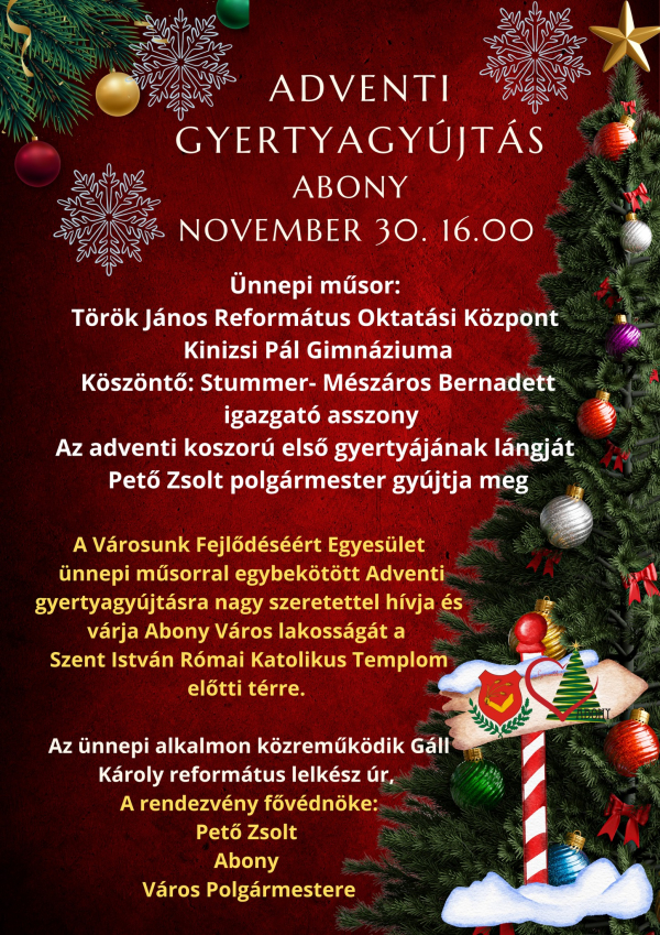 Adventi gyertyagyújtás