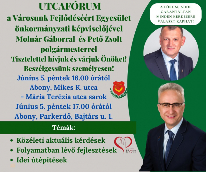 Utcafórum Molnár Gáborral