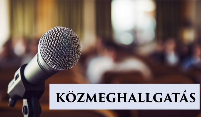 Közmeghallgatás meghívója