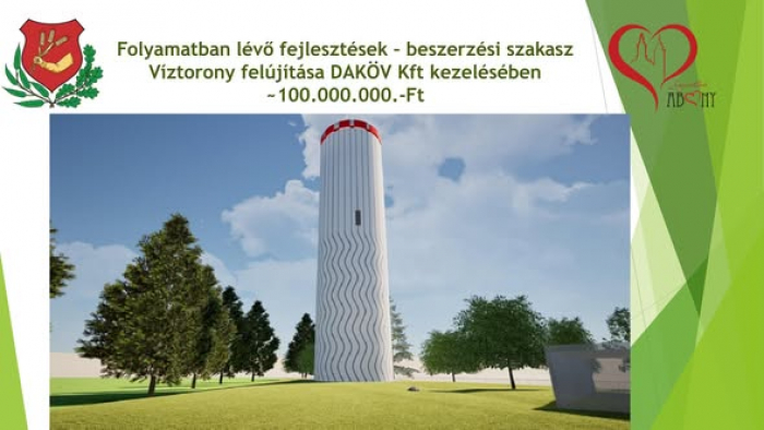 Kezdődik a víztorony renoválása: Új külsőt kap Abony harmadik tornya