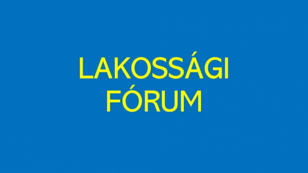 Lakossági fórum - Czagány Zsolt