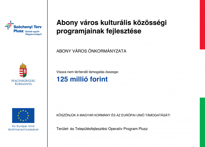 Abony város kulturális közösségi programjainak fejlesztése