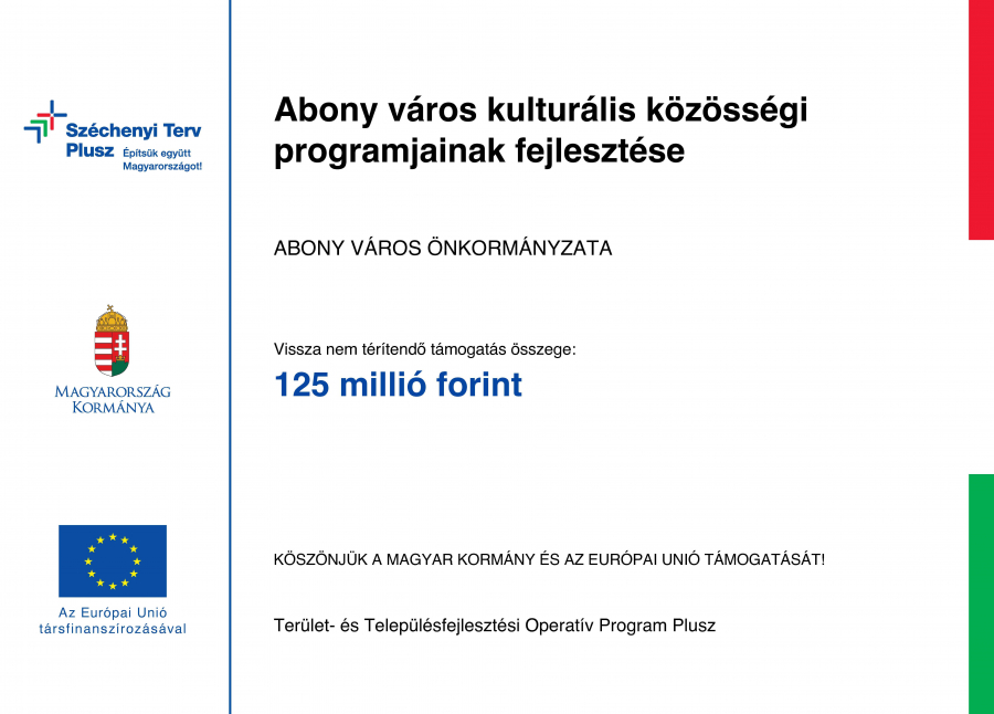 Abony város kulturális közösségi programjainak fejlesztése