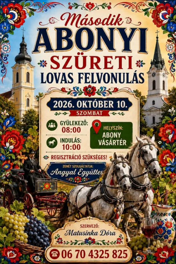 Szüreti Lovas Felvonulás
