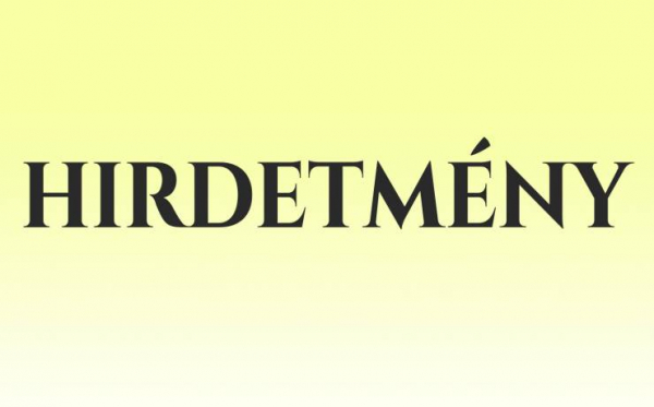 Hirdetmény