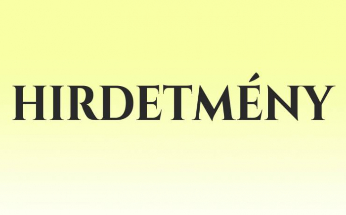 Hirdetmény
