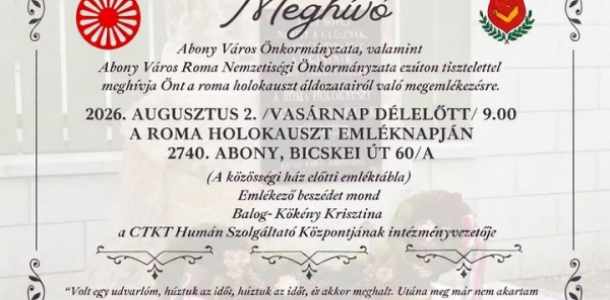 Roma Holokauszt megemlékezés