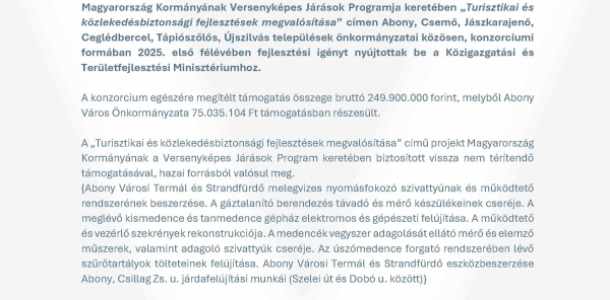 Sajtóközlemény- Versenyképes  járások