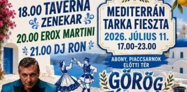 🌟 Mediterrán Tarka Fieszta Abonyban! 🌴🍹