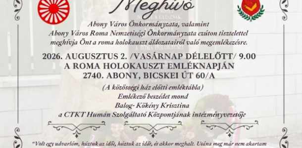 Roma holokauszt megemlékezés