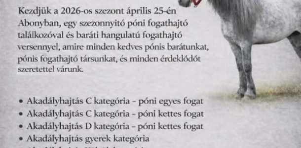 Pónifogathajtó verseny Abonyban