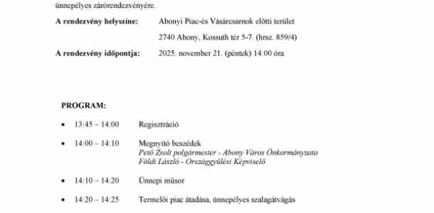 Meghívó projektzáró rendezvényre